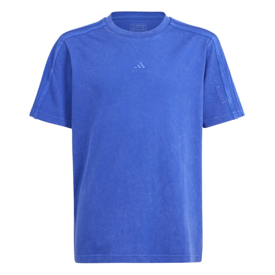 Παιδική Κοντομάνικη Μπλούζα Μπλε - adidas Performance ALL SZN Washed