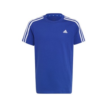 Παιδική Κοντομάνικη Μπλούζα Μπλε - adidas Sportswear Essentials 3-Stripes