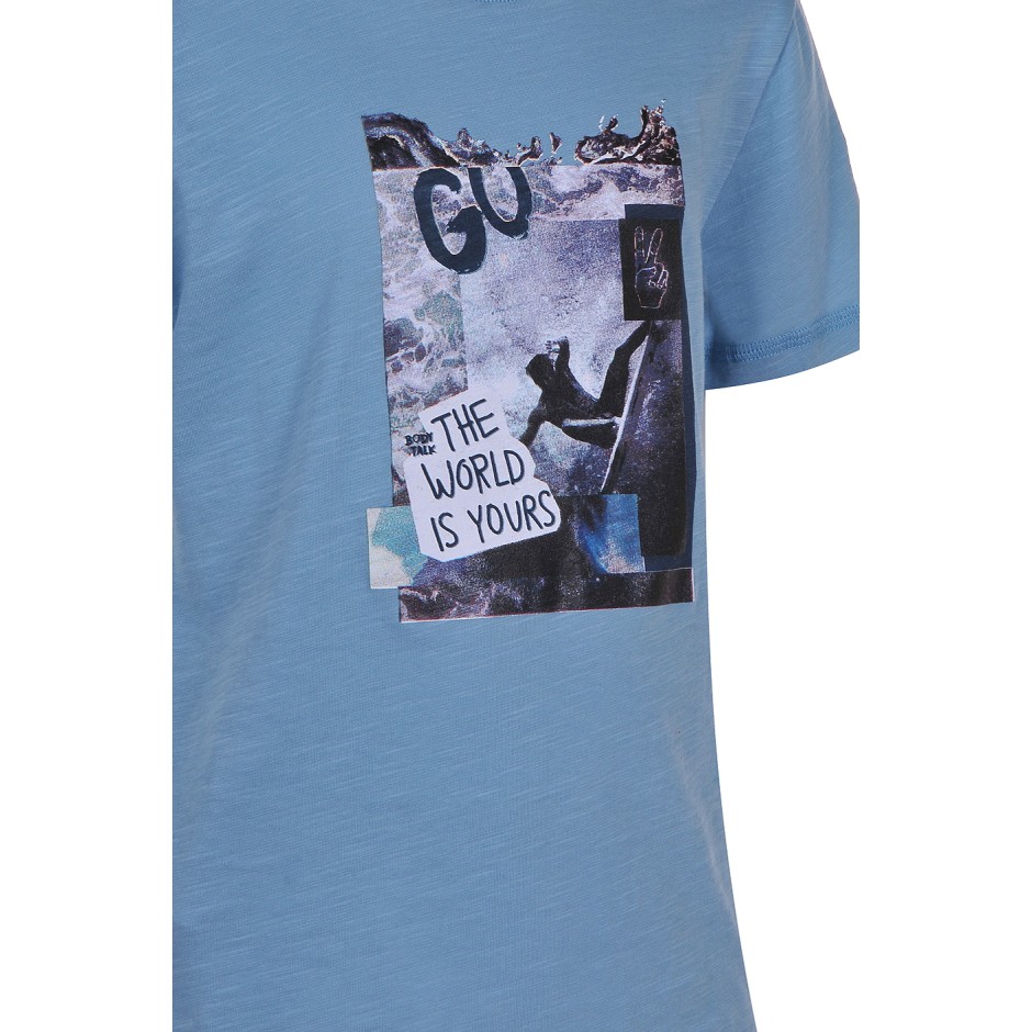 BODYTALK &quot;THE WORLD IS YOURS&quot; BOYS' TEE 1191-751128-00427 Siel