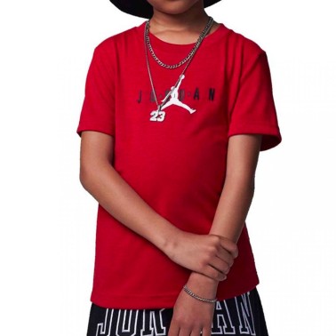Παιδική Κοντομάνικη Μπλούζα Κόκκινη - Jordan Jumpman Sustainable