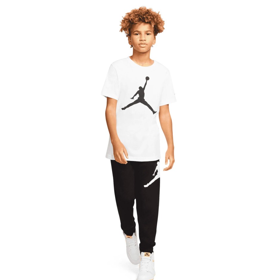 Παιδική Κοντομάνικη Μπλούζα Λευκή - Jordan Jumpman Logo