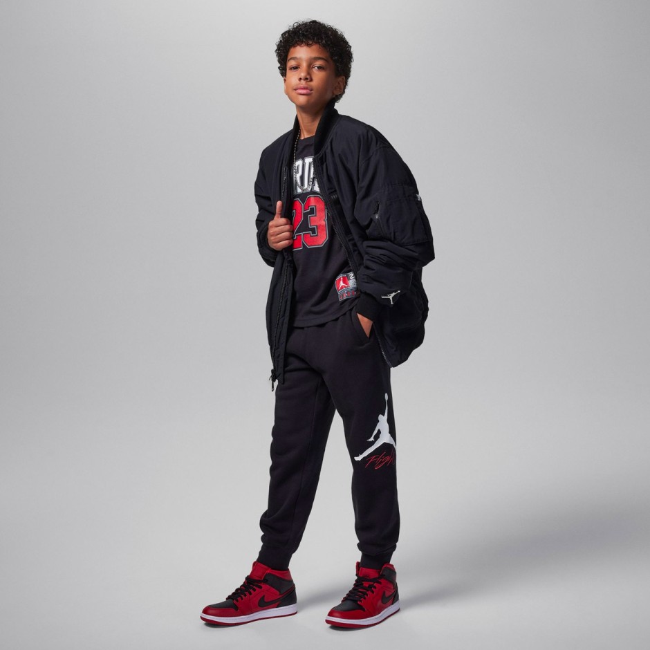 Παιδική Κοντομάνικη Μπλούζα Μαύρη - Jordan Practice Flight