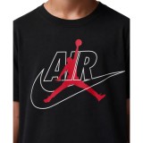 Παιδική Κοντομάνικη Μπλούζα Μαύρη - Jordan Air Swoosh Εικόνα 1
