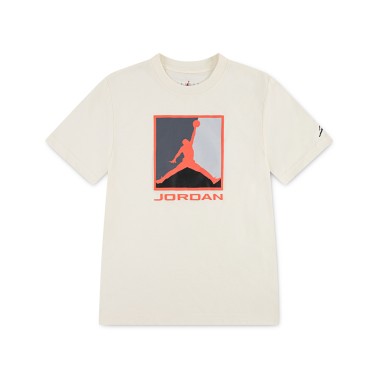 Παιδική Κοντομάνικη Μπλούζα Εκρού - Jordan Essentials Baseline