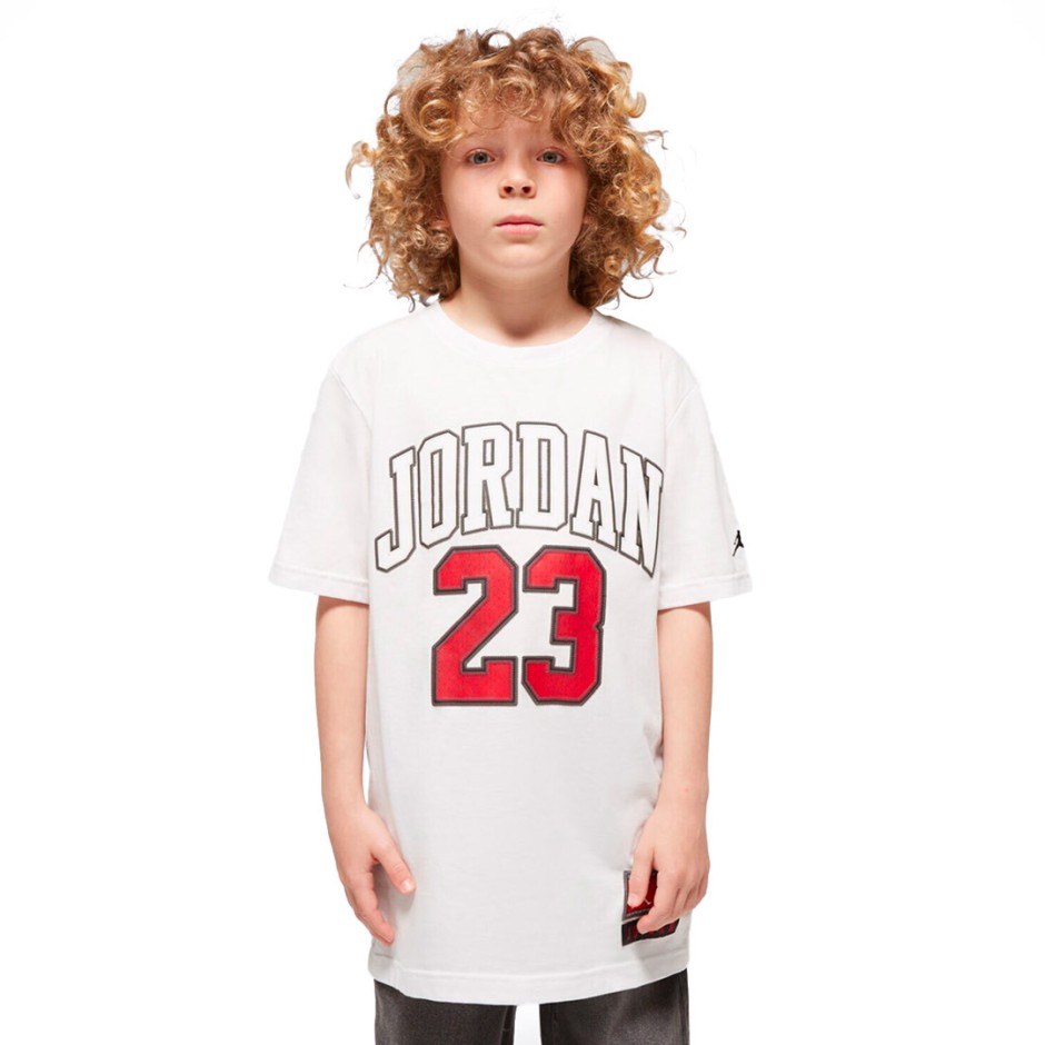 Παιδική Κοντομάνικη Μπλούζα Λευκή - Jordan Practice Flight