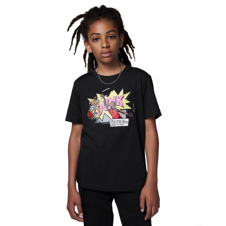 JORDAN AIR COMICS DUNK SS TEE 95D256-023 Black