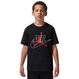 Παιδική Κοντομάνικη Μπλούζα Μαύρη - Jordan Air Swoosh Εικόνα 