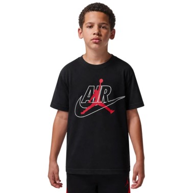 Παιδική Κοντομάνικη Μπλούζα Μαύρη - Jordan Air Swoosh