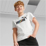 PUMA ESSENTIALS+ LOVE IS LOVE TEE B Λευκό Εικόνα 1