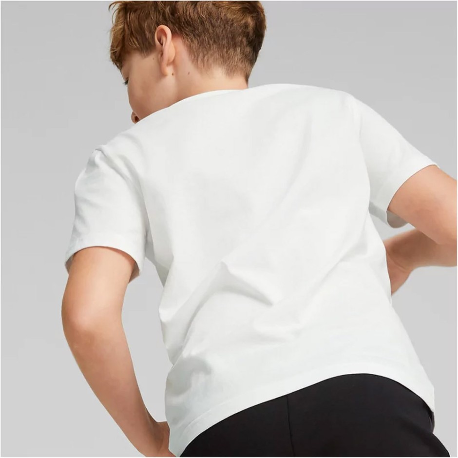 PUMA ESSENTIALS+ LOVE IS LOVE TEE B Λευκό
