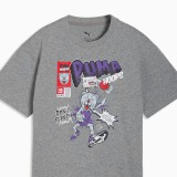 Kids' T-Shirt Grey - PUMA Flagrant Foul Relaxed Basketball Player Image 1
