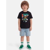 Kids' T-Shirt Black - PUMA Flagrant Foul Relaxed Basketball Player Image 1