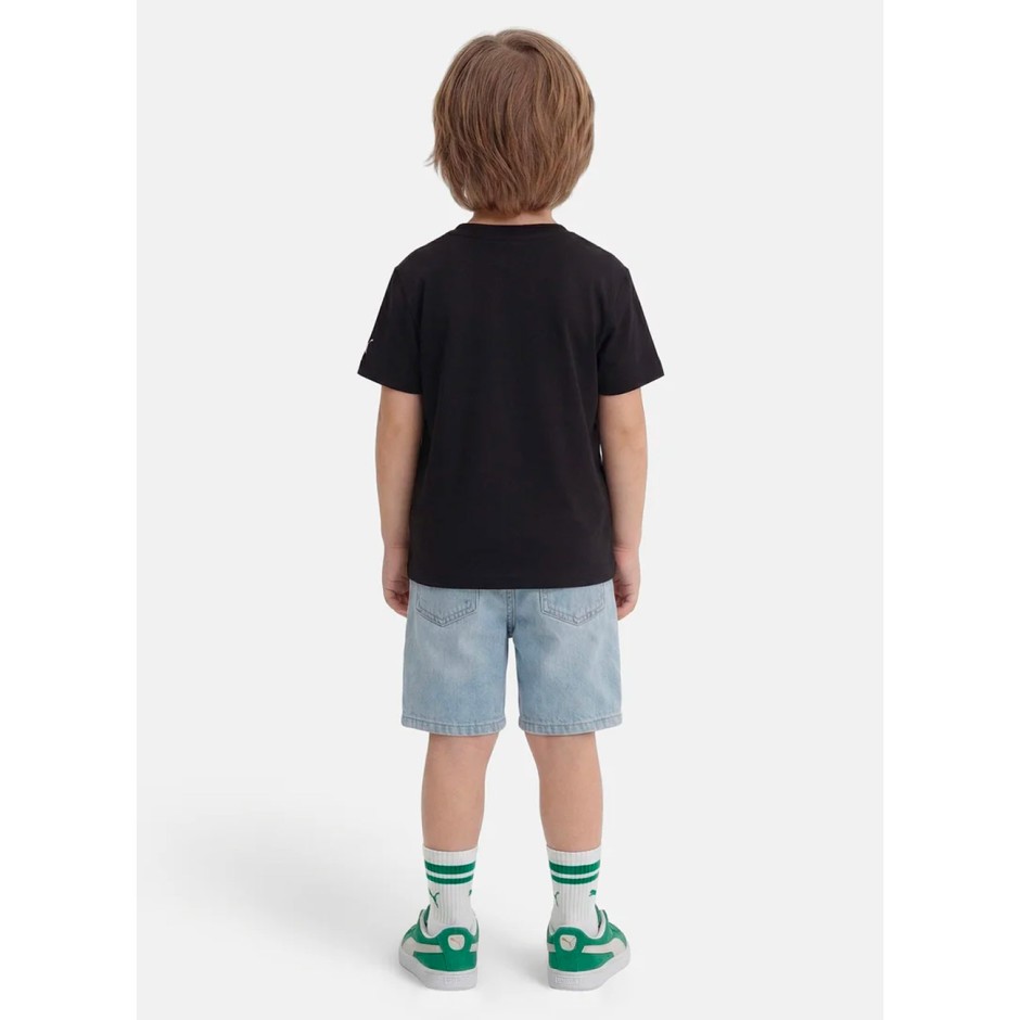 Kids' T-Shirt Black - PUMA Flagrant Foul Relaxed Basketball Player