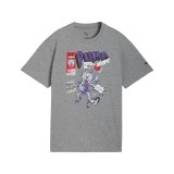Kids' T-Shirt Grey - PUMA Flagrant Foul Relaxed Basketball Player Image 