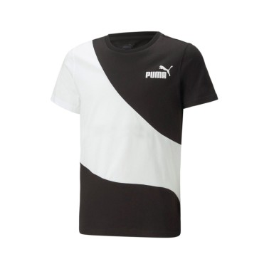PUMA POWER CAT TEE B 674231-01 White-Black