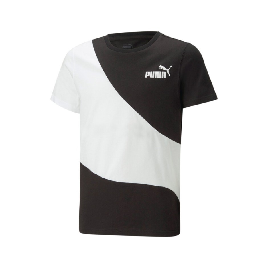 PUMA POWER CAT TEE B 674231-01 White-Black