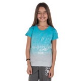 BODY ACTION GIRLS' T-SHIRT 052701-01-04F Petrol Image 