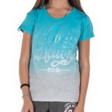 BODY ACTION GIRLS' T-SHIRT 052701-01-04F Petrol Image 1