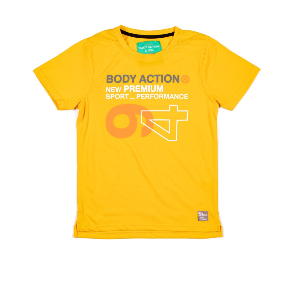 BODY ACTION BOYS' T-SHIRT 054003-01-09B Yellow