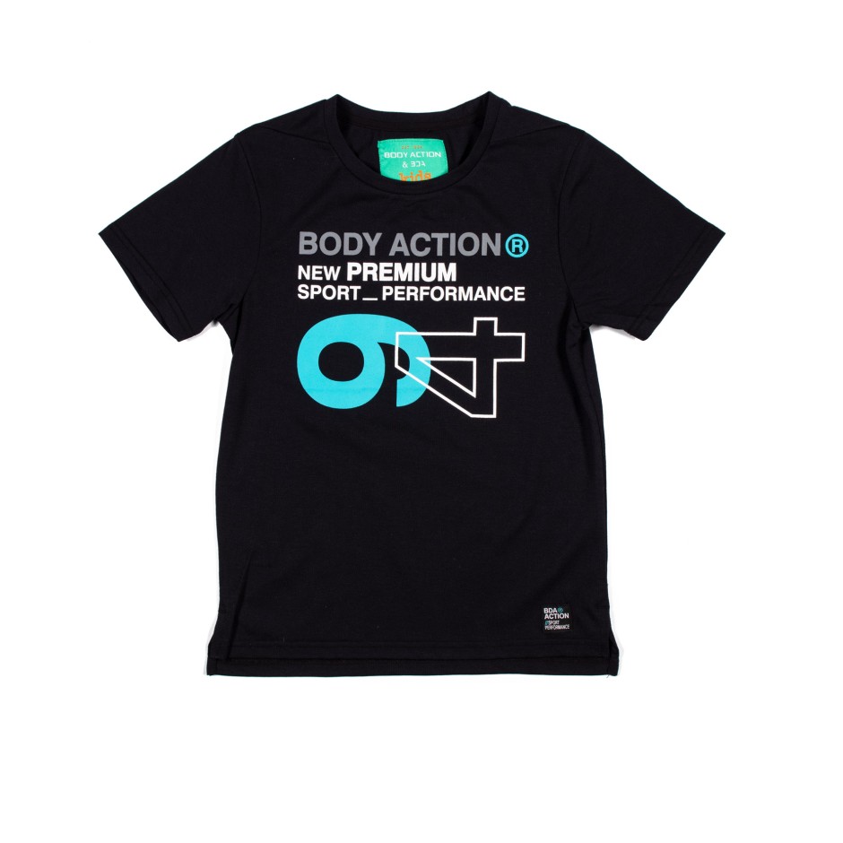 ΠΑΙΔΙΚΟ T-SHIRT BODY ACTION 054003-01-01 Μαύρο