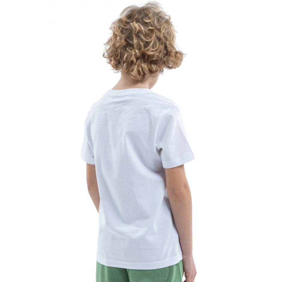 Παιδική Κοντομάνικη Μπλούζα Λευκή District75 