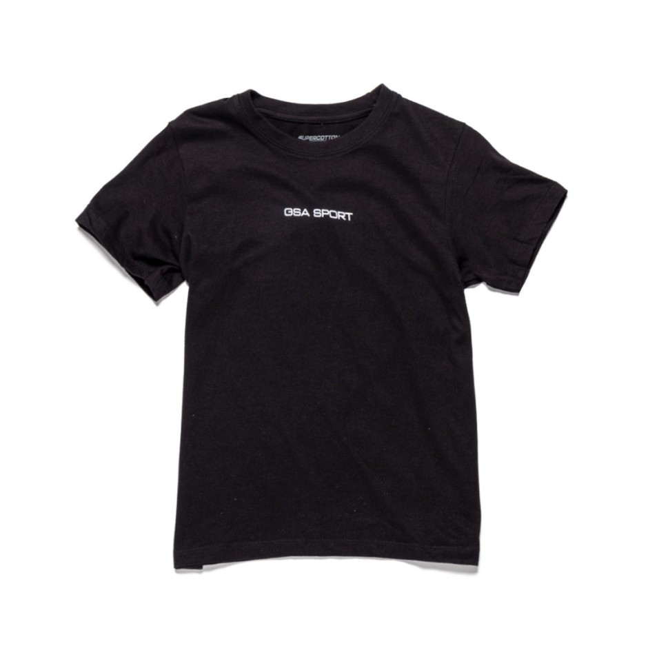 GSA SPORT LOGO T-SHIRT 28-3401-01. BLACK Black