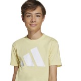 Παιδική Κοντομάνικη Μπλούζα Κίτρινη - adidas Sportswear Essentials Εικόνα 1