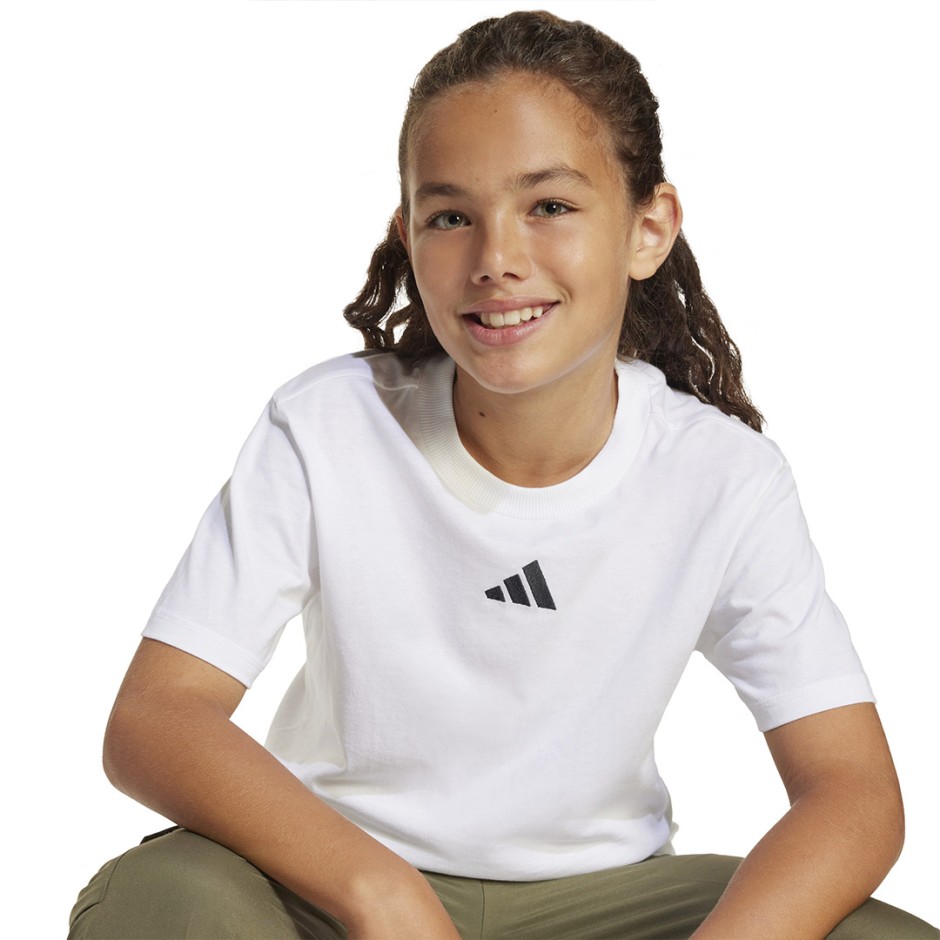 Παιδική Κοντομάνικη Μπλούζα Λευκή - adidas Sportswear Essentials