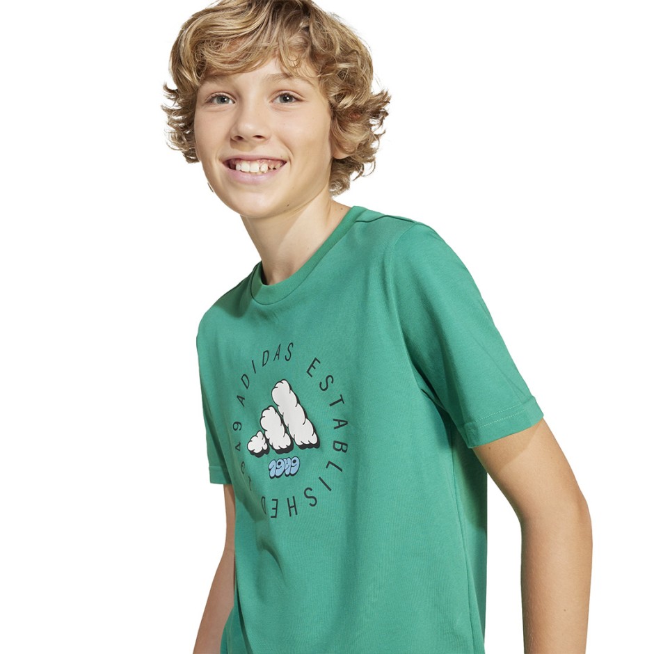 Παιδική Κοντομάνικη Μπλούζα Κυπαρισσί - adidas Sportswear Fun Graphic