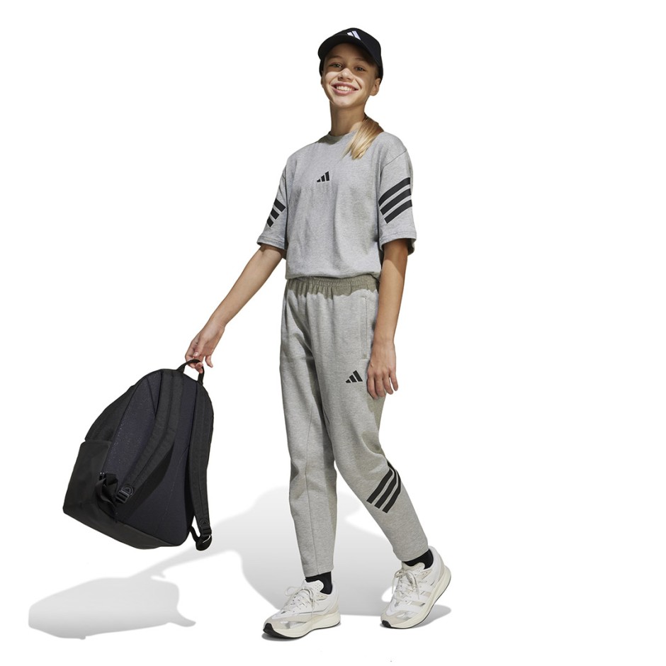 Παιδική Κοντομάνικη Μπλούζα Γκρι - adidas Sportswear Future Icons 3-Stripes