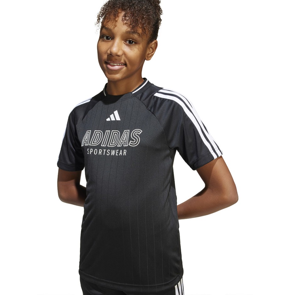 Παιδική Κοντομάνικη Μπλούζα Μαύρη - adidas Sportswear House Of Tiro