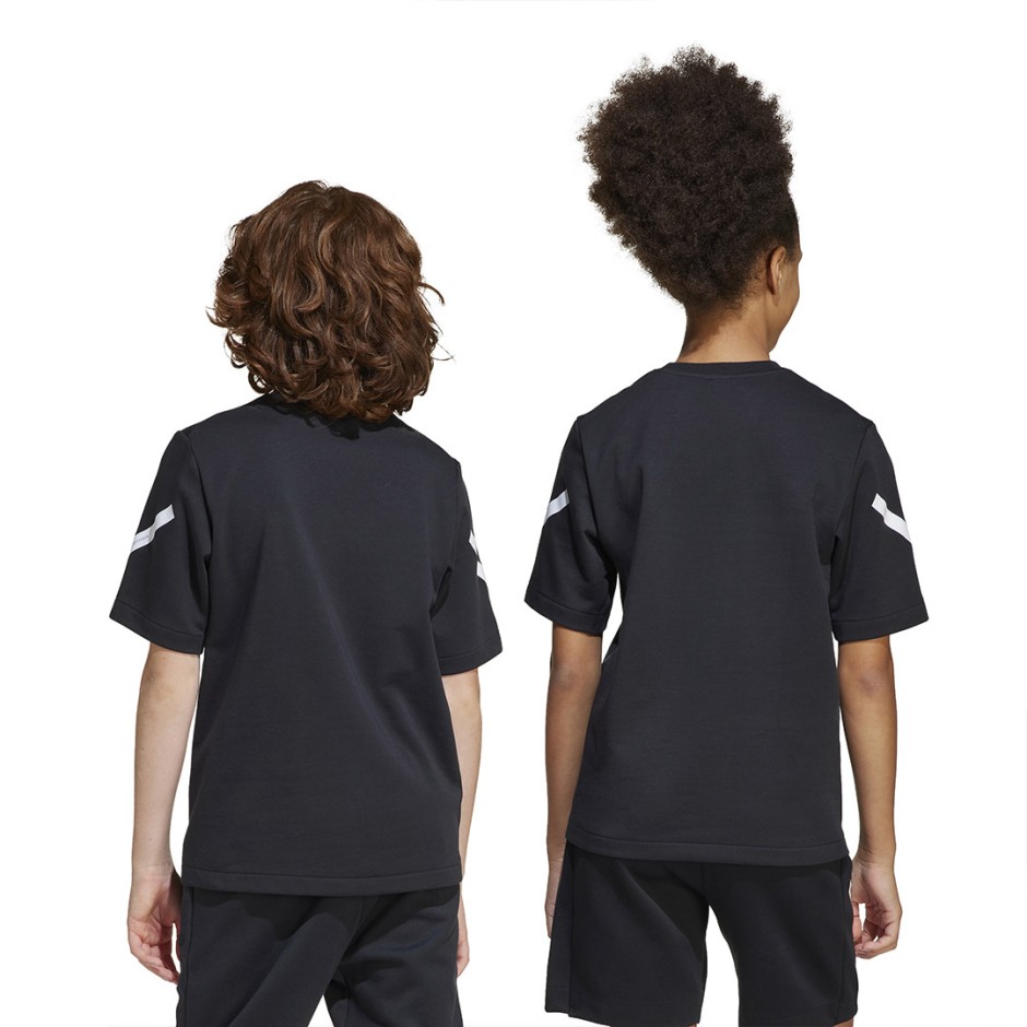 Παιδική Κοντομάνικη Μπλούζα Μαύρη - adidas Sportswear Z.N.E.