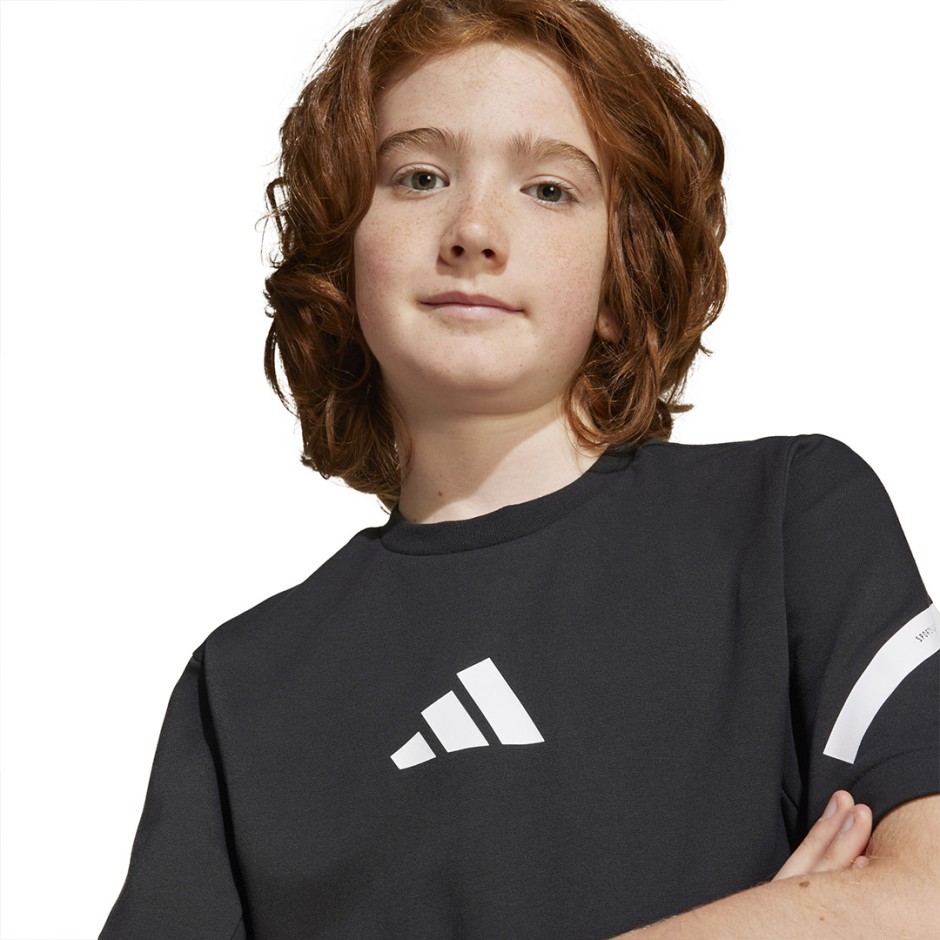 Παιδική Κοντομάνικη Μπλούζα Μαύρη - adidas Sportswear Z.N.E.