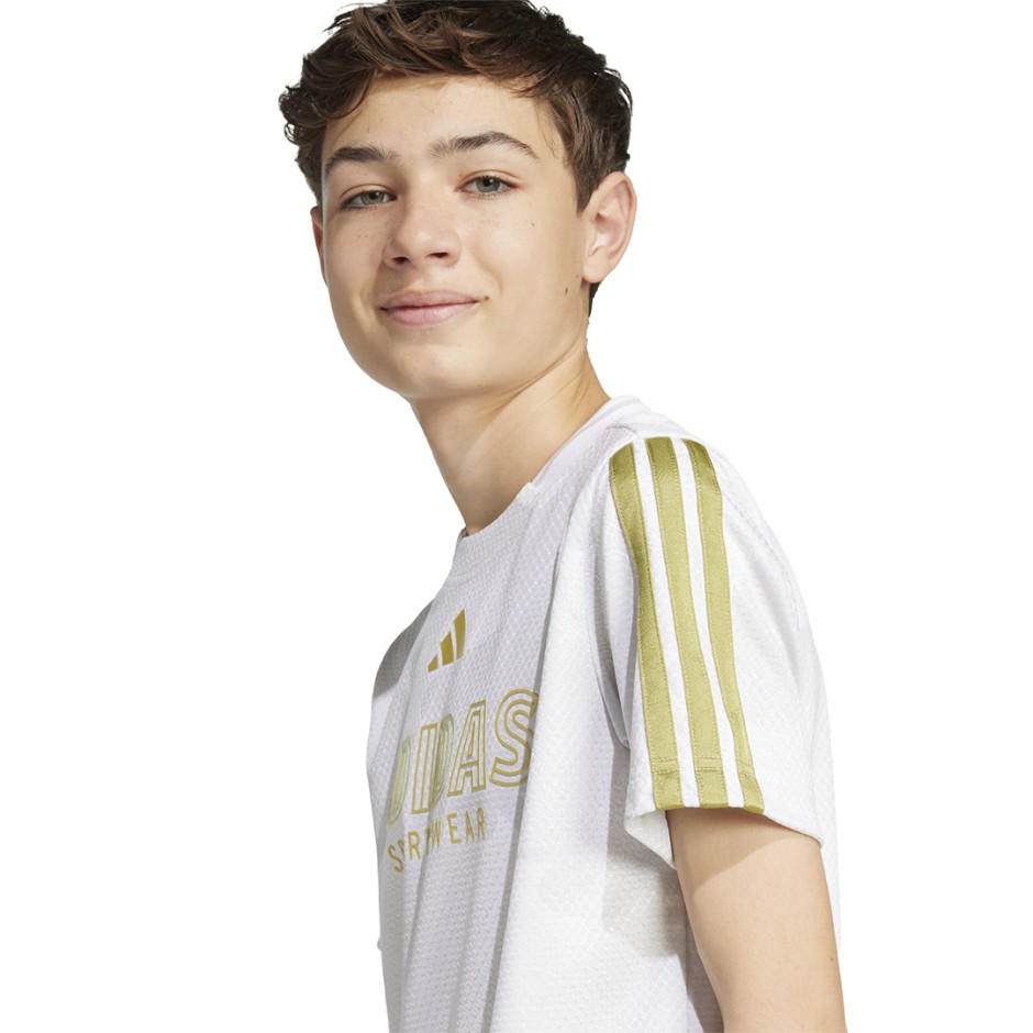 Παιδική Κοντομάνικη Μπλούζα Λευκή - adidas Sportswear House Of Tiro Colors Of Football