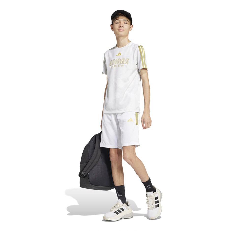 Παιδική Κοντομάνικη Μπλούζα Λευκή - adidas Sportswear House Of Tiro Colors Of Football