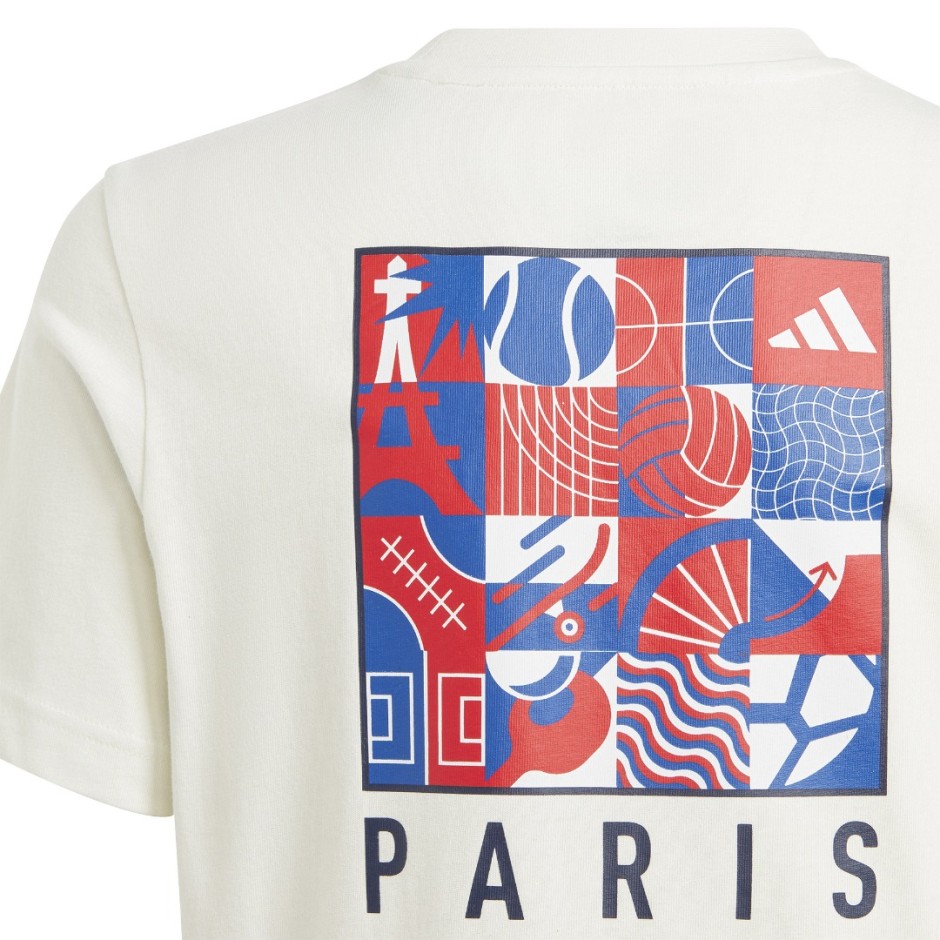 Παιδική Κοντομάνικη Μπλούζα Λευκή - adidas Sportswear Graphic