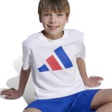 Παιδική Κοντομάνικη Μπλούζα Λευκή - adidas Sportswear Εssentials Big Logo Εικόνα 2