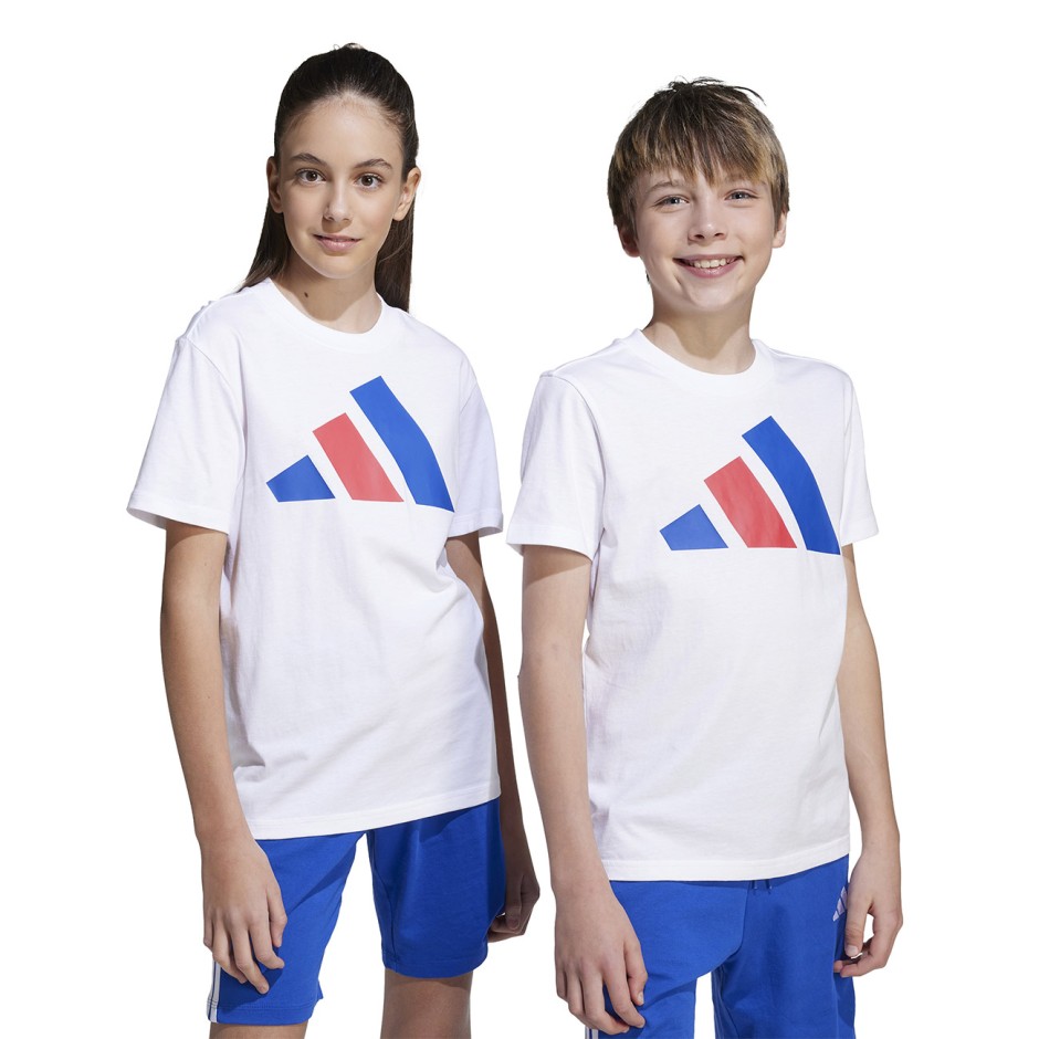 Παιδική Κοντομάνικη Μπλούζα Λευκή - adidas Sportswear Εssentials Big Logo