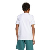 Kids' T-Shirt White - adidas Sportswear Camo Linear Graphic Image 0