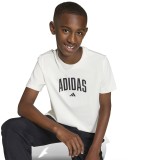 Kids' T-Shirt Ecru - adidas Sportswear Collegiate Graphic Image 2