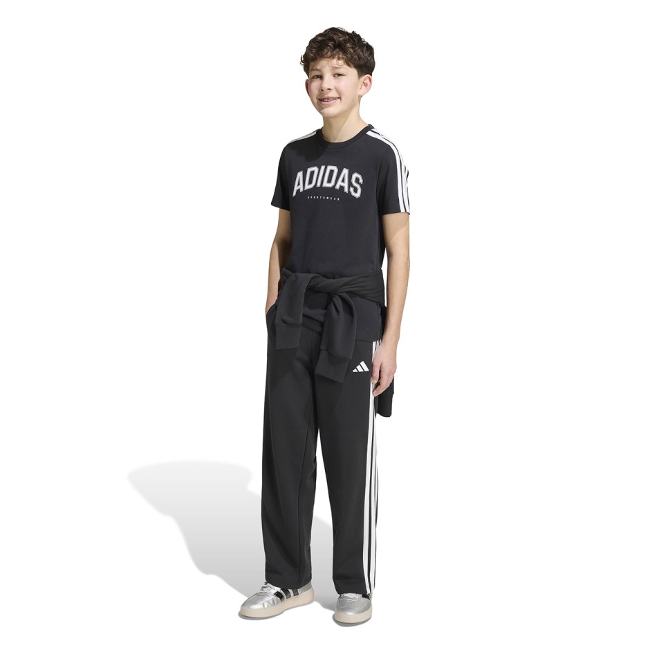 Kids' T-Shirt Black - adidas Sportswear Seasonals Codes Collegiate Graphic