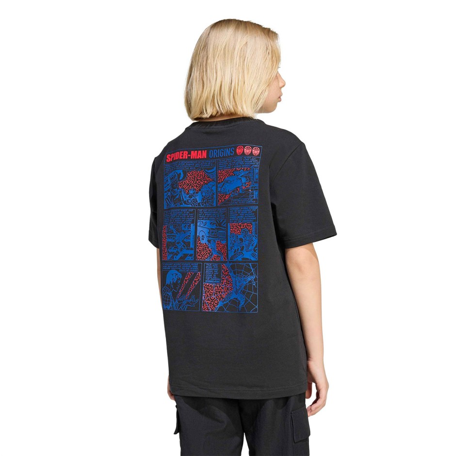 Kids' T-Shirt Black - adidas Sportswear Marvel Spider-Man Graphics