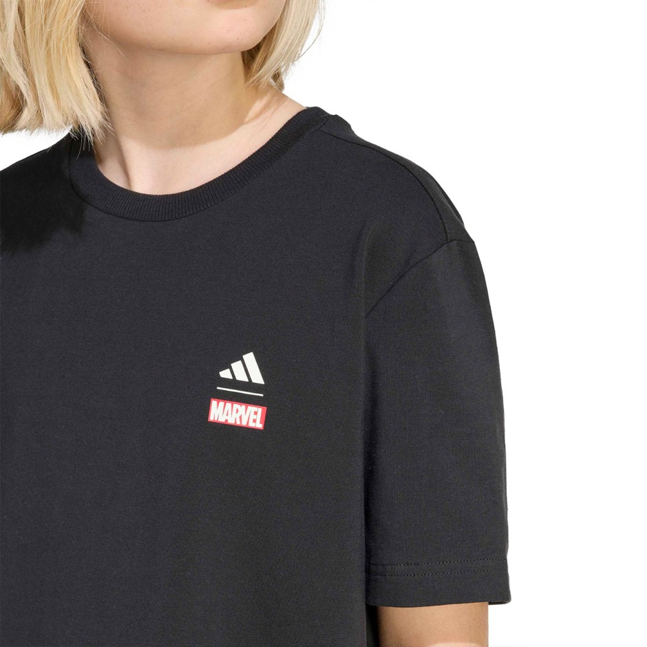 Kids' T-Shirt Black - adidas Sportswear Marvel Spider-Man Graphics