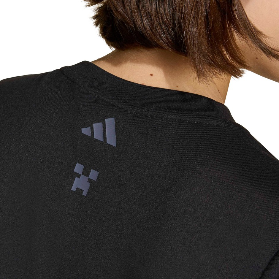 Παιδική Κοντομάνικη Μπλούζα Μαύρη - adidas Sportswear Minecraft Training