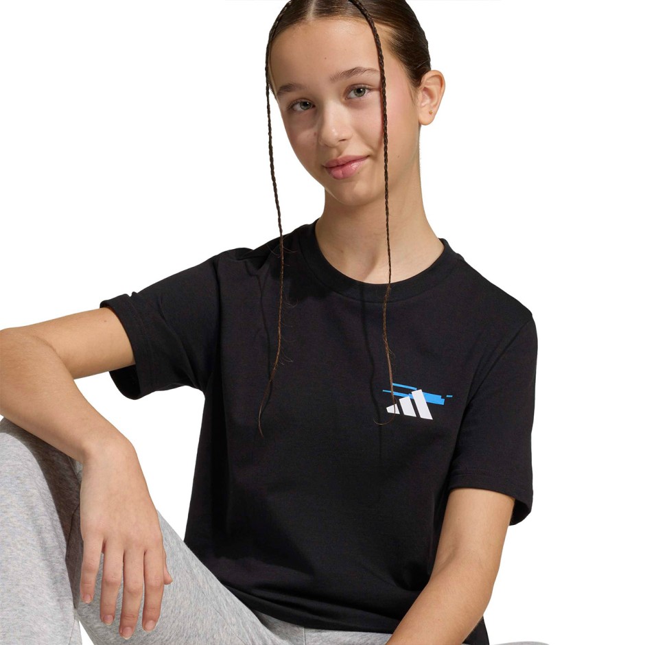 Kids' T-Shirt Black - adidas Sportswear Gaming Graphic