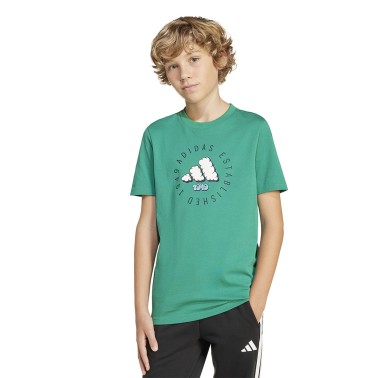 Παιδική Κοντομάνικη Μπλούζα Κυπαρισσί - adidas Sportswear Fun Graphic