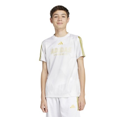 Παιδική Κοντομάνικη Μπλούζα Λευκή - adidas Sportswear House Of Tiro Colors Of Football