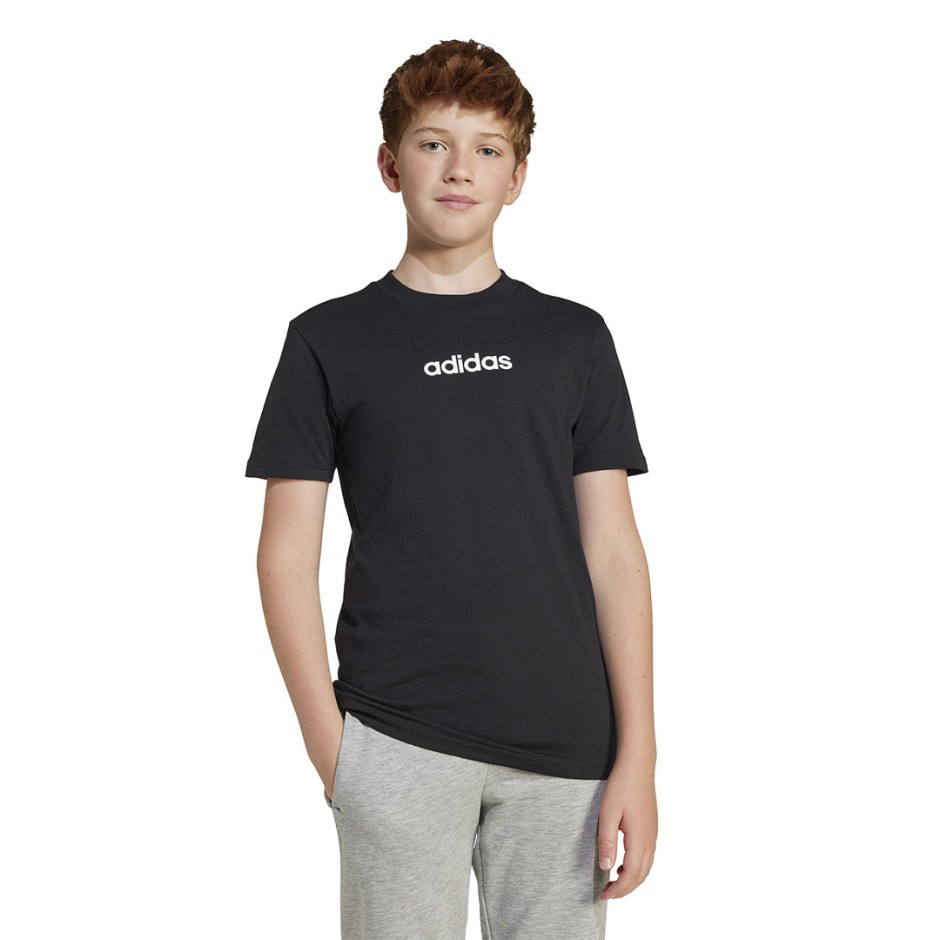 Παιδική Κοντομάνικη Μπλούζα Μαύρη - adidas Sportswear Essentials