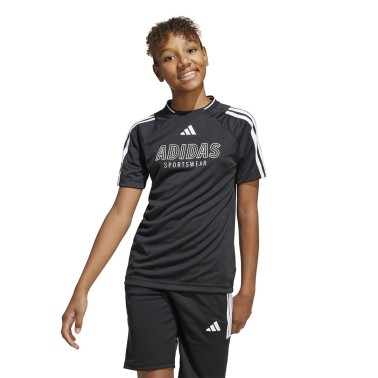Παιδική Κοντομάνικη Μπλούζα Μαύρη - adidas Sportswear House Of Tiro