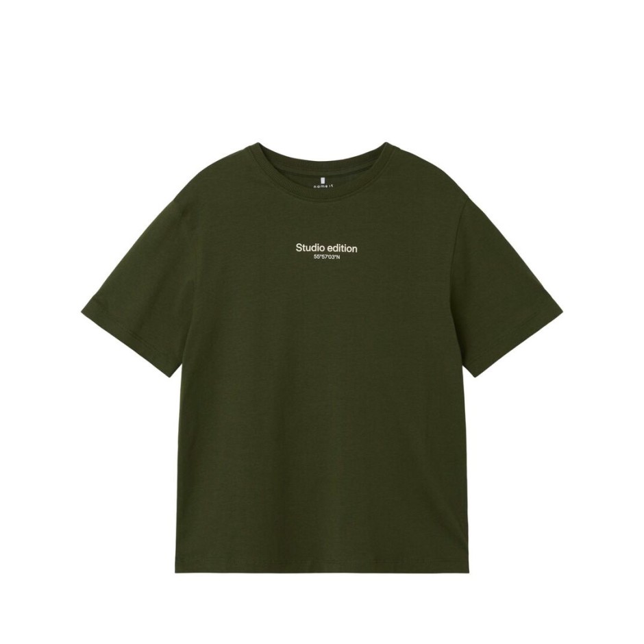 NAME IT NKMBRODY SS NREG TOP NOOS 13236526-RIFLE GREEN Κhaki